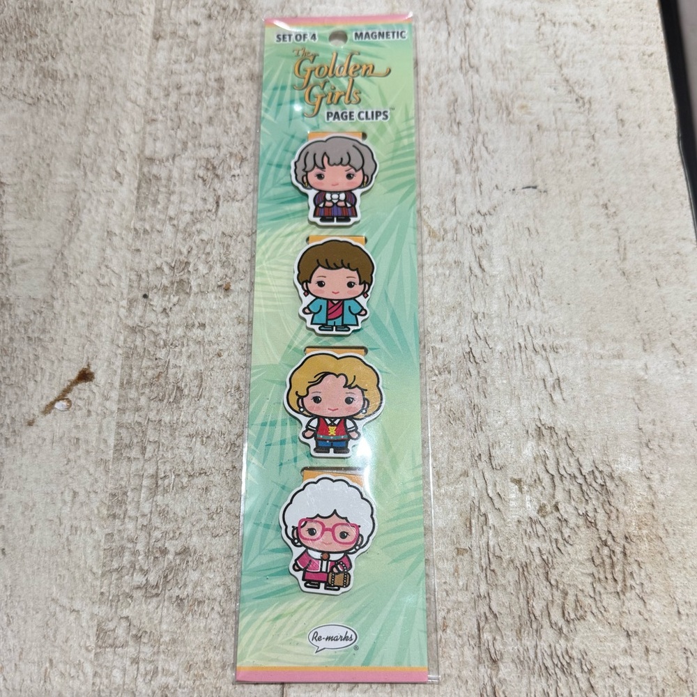 Golden Girls Magnetic Page Clips / Golden Girls Magnetic Bookmarks